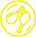 chicken button Icon