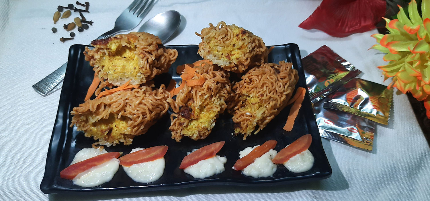 Stuffed Fried MAGGI Recipe