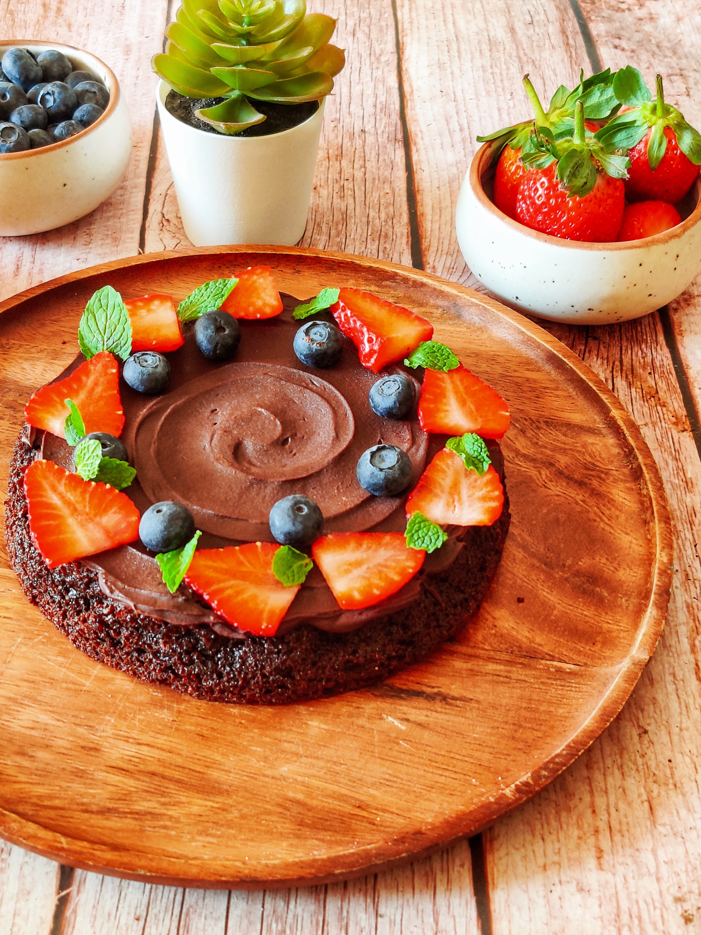 Eggless, Gluten Free and Vegan Fudgy Chocolate Amaranth Flour Cake