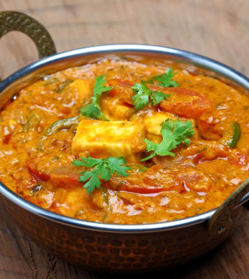 Paneer Kohlapuri-Plating