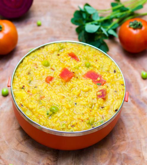 Khichuri Recipe-Plating