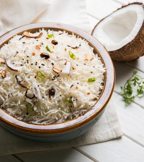 Coconut Milk Rice Delight-Plating