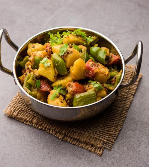 Shimla Mirch Aloo Ki Sabzi