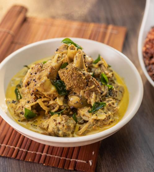 Kerala Mutton Fry- Plating