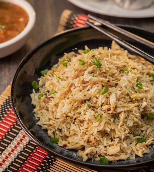 Chicken Fried Rice Plating