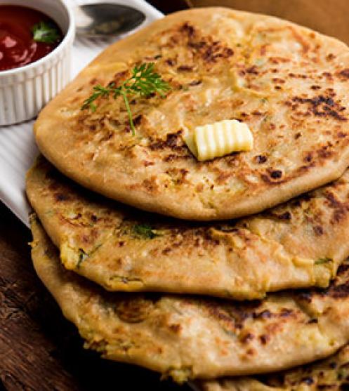 Dal Panchmel Paratha Recipe