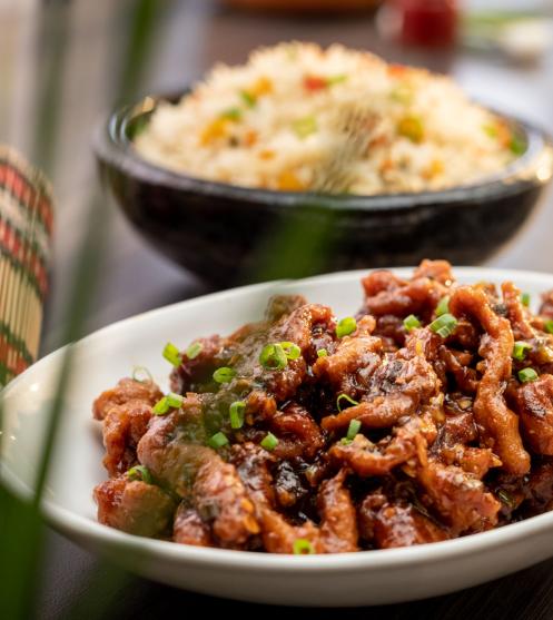 Chicken Manchurian-Plating