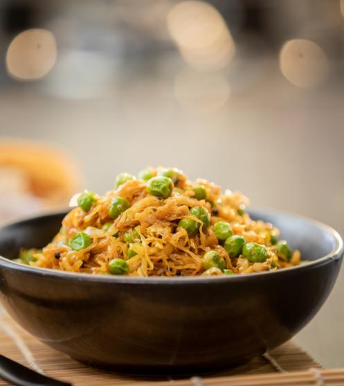 Spicy Peas & Cabbage