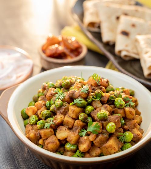 Aloo Matar Plating
