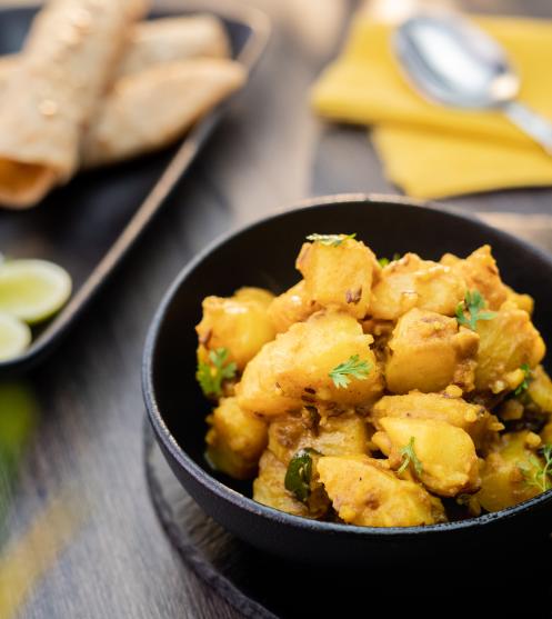 Aloo Bhaji-Plating Image