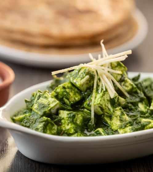 Palak Paneer - Plating