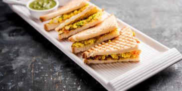 Paneer Tikka Sandwich Recipe (Diabetic Friendly)