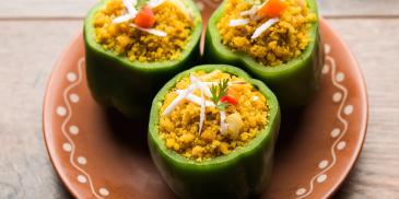 Bharwan Shimla Mirch Recipe (Diabetic Friendly)