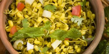 Sprouted Moong And Corn Sabji Recipe (Diabetic Friendly)