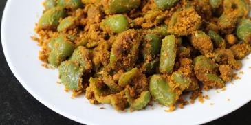 Capsicum Besan Bhaji Recipe