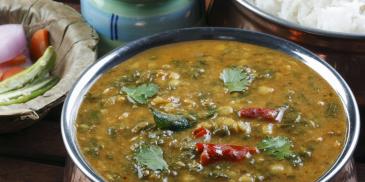 Sindhi Chana Dal With Palak Sai Bhaji Recipe