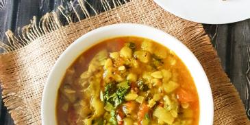 LAUER CHECHKI (Bottle Gourd Skin Stir fry)