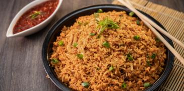 Schezwan Chicken Fried Rice Recipe